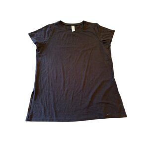 Spanx Black Short Sleeve T-Shirt Womens Size M